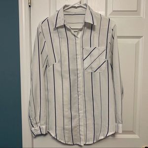 Light weight striped (black) button down shirt